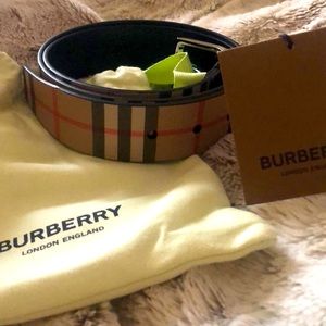 New Burberry Belt Mens Size 85